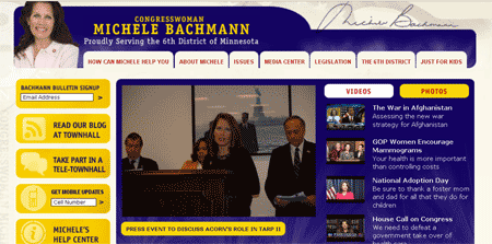 You can read more about Congresswoman Bachman at her website: http://bachmann.house.gov/