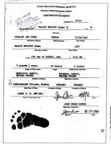 The only signed document purporting to be Obama's birth certificate, was obtained by an American Citizen who traveled to Mombasa, Kenya. Click the image to read his affidavit.
