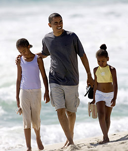 Obama will enjoy a 13 day Hawaiian Holiday repleat with a corps of jouralists, payed for with your tax-dollars.