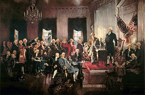 The Declaration of Independence states that when a government no longer serves the people, it is the people's right to "alter or to abolish it"