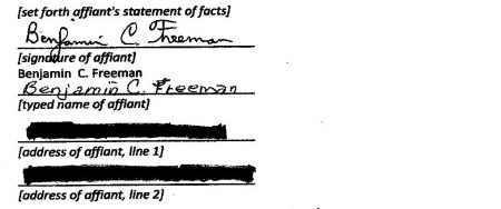 Jackson Affidavit page 2 middle