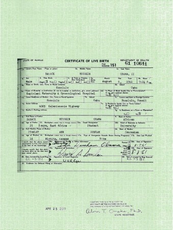 Obama's long-form birth certificate