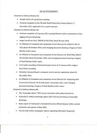 WFF List of Attachments page 1 001