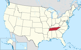 Tennessee USA Map