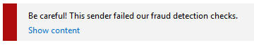 Email Warning