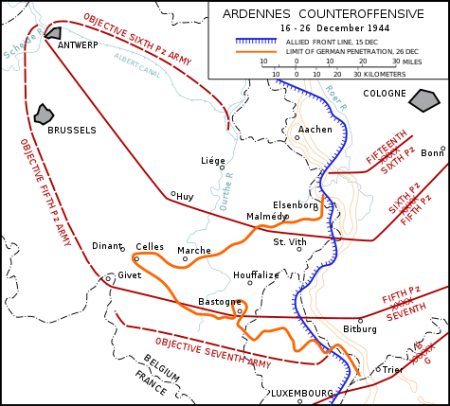 Battle of the Bulge counteroffensive 1944