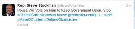 Stockman Obamacare funding