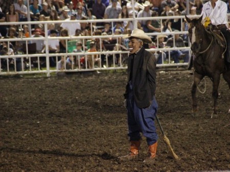 Obama mask rodeo