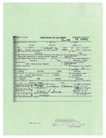 Obama's long-form birth certificate