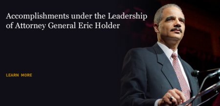 Eric Holder from DOJ