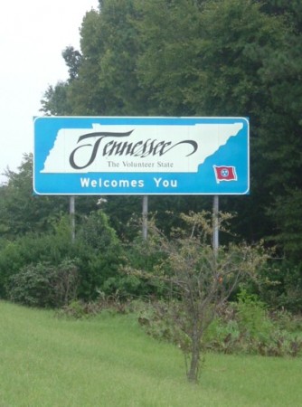 Tennessee Welcome Sign