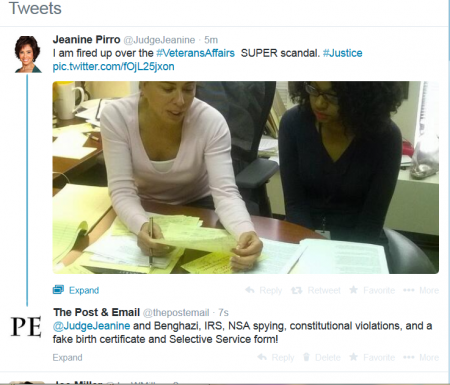 Judge Jeanine Tweet 05-17-14