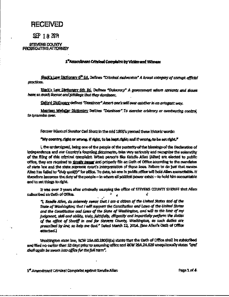 Kendle Allen criminal complaint 2