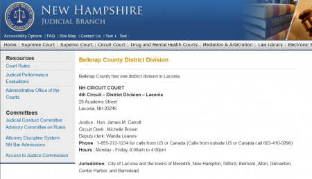 NH Fourth Circuit Court Belknap