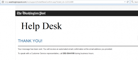 WaPo Thank You Saslow Inquiry