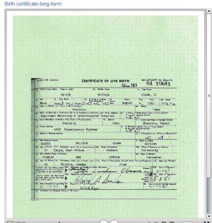 Obama's long-form birth certificate
