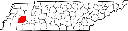Madison County TN county map