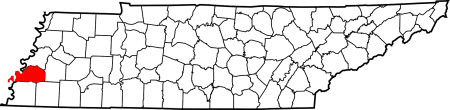 Tipton County TN Map