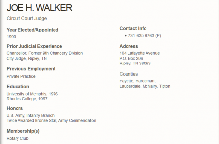 Judge Joe Walker