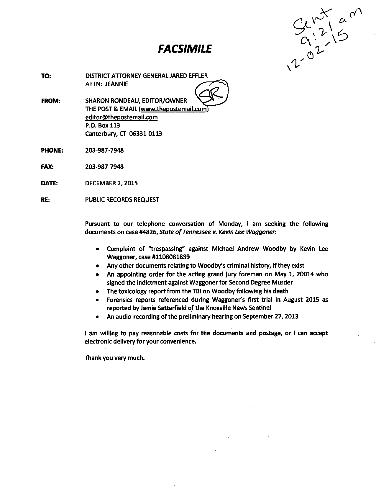Waggoner Public Records Request to Effler170(1)