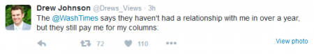 Drew Johnson WT paid for columns