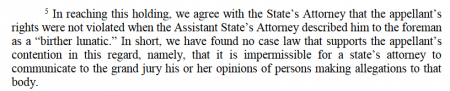 Maryland Special Court of Appeals footnote 5