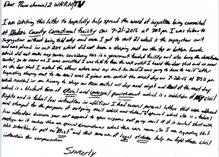 Inmate Letter Whiteville