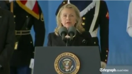 HRC speaking at AFB after 9-11-12