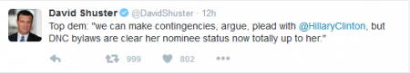 Shuster DNC tweet