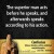 I Act, Then I Speak…