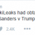 WikiLeaks Suggests Voters Choose Bernie Sanders over Hillary Clinton
