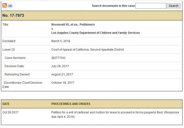 Case Against Los Angeles DCFS Docketed at U.S. Supreme Court - The Post ...