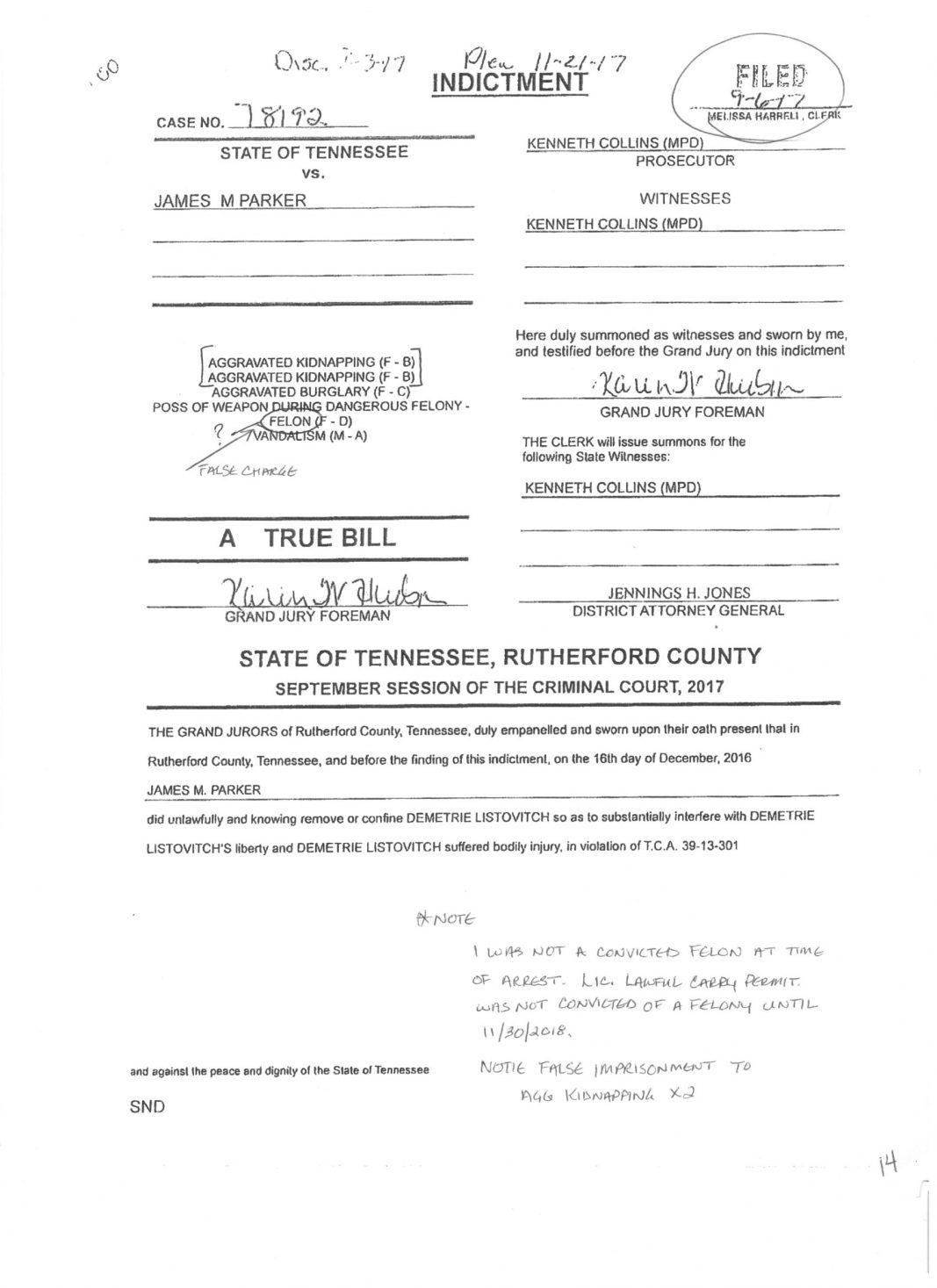 Rutherford County, TN Inmate and Former Marine Calls Out "Corrupt