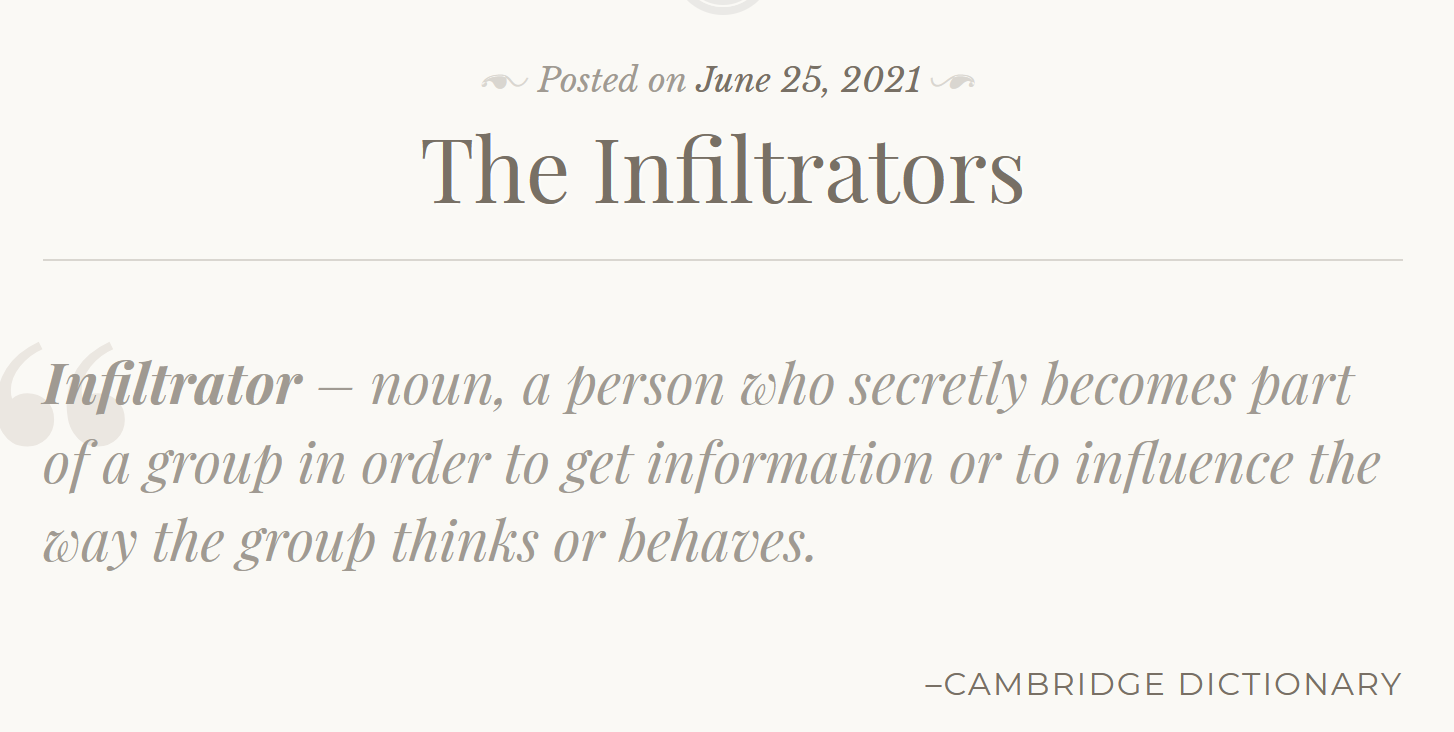 The Infiltrators