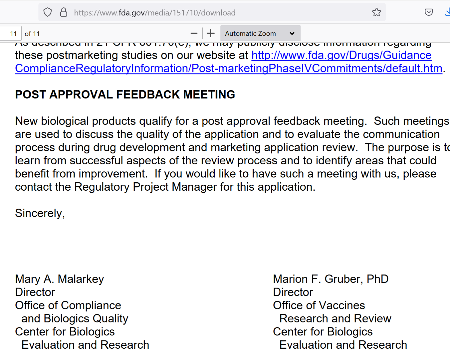 The FDA’s 2096 FOIA Gambit