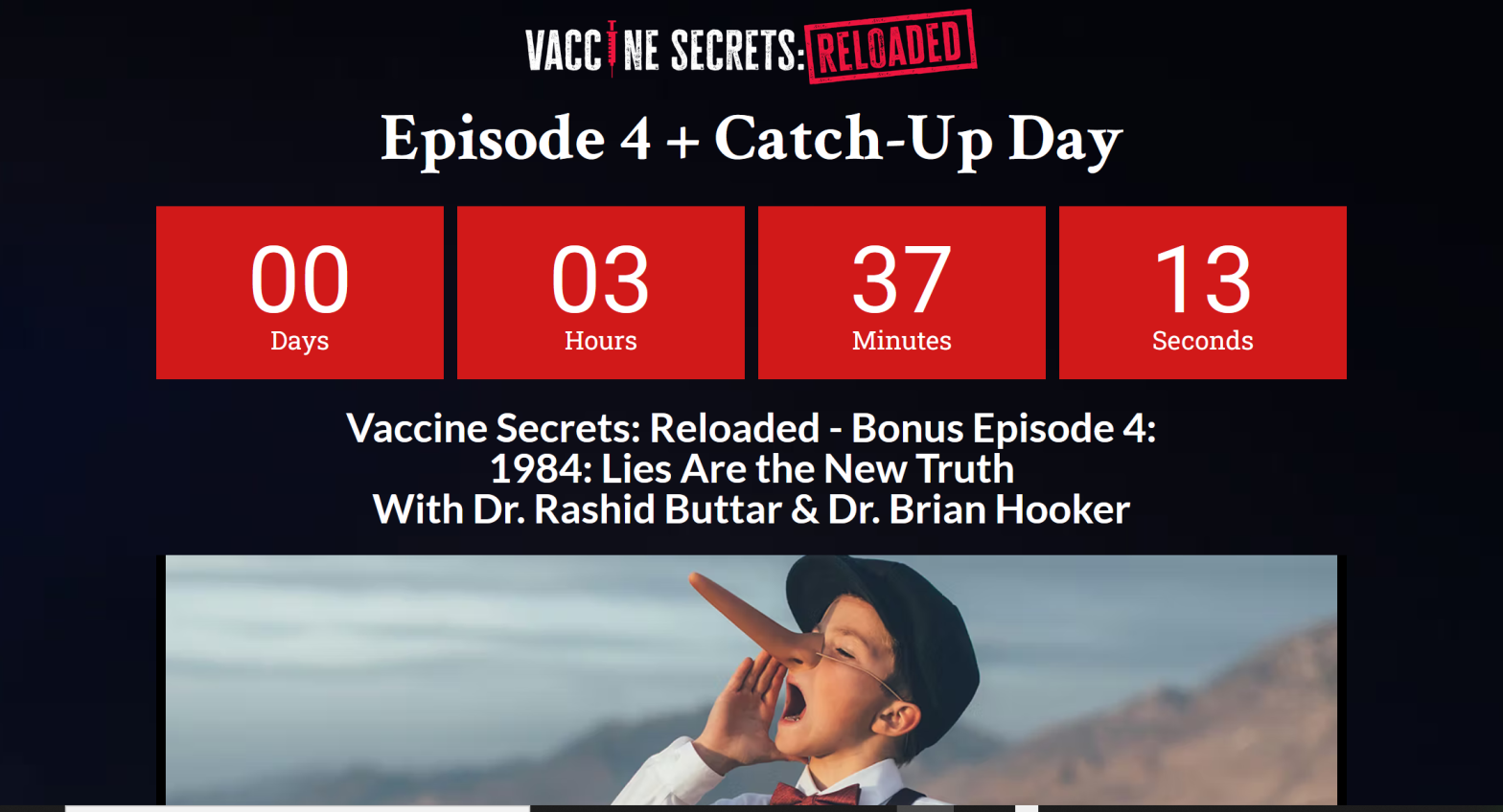 “Vaccine Secrets: Reloaded” Offers “Catch-Up Day”