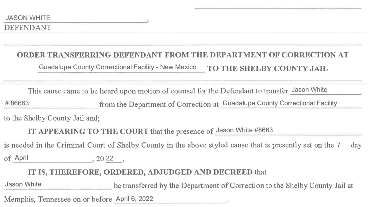 Shelby County, TN: Will Multiple Delays End on April 7?