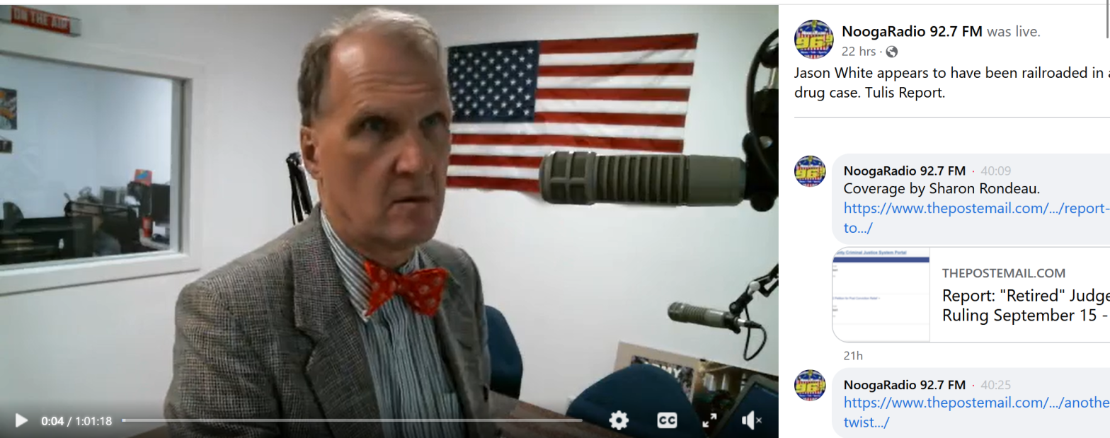 Tennessee Inmate Jason White Interviews with David Tulis