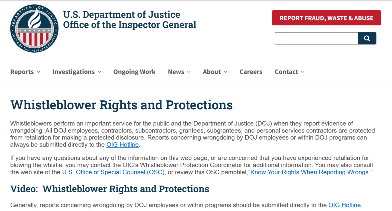 Can an American Citizen Who is Not a Corporate or Government Employee be a “Whistleblower?”