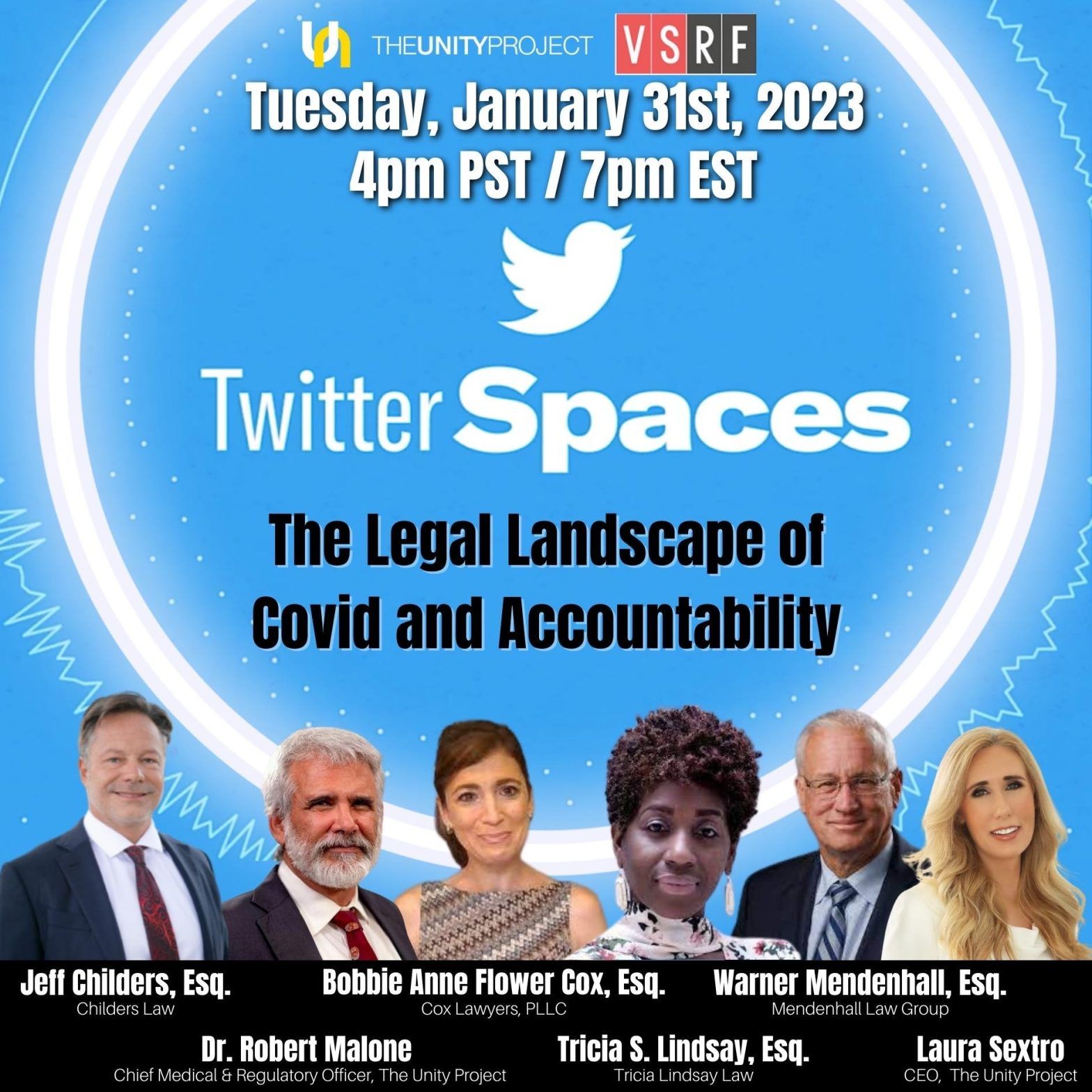Discussion on COVID “Legal Landscape” Tuesday Evening