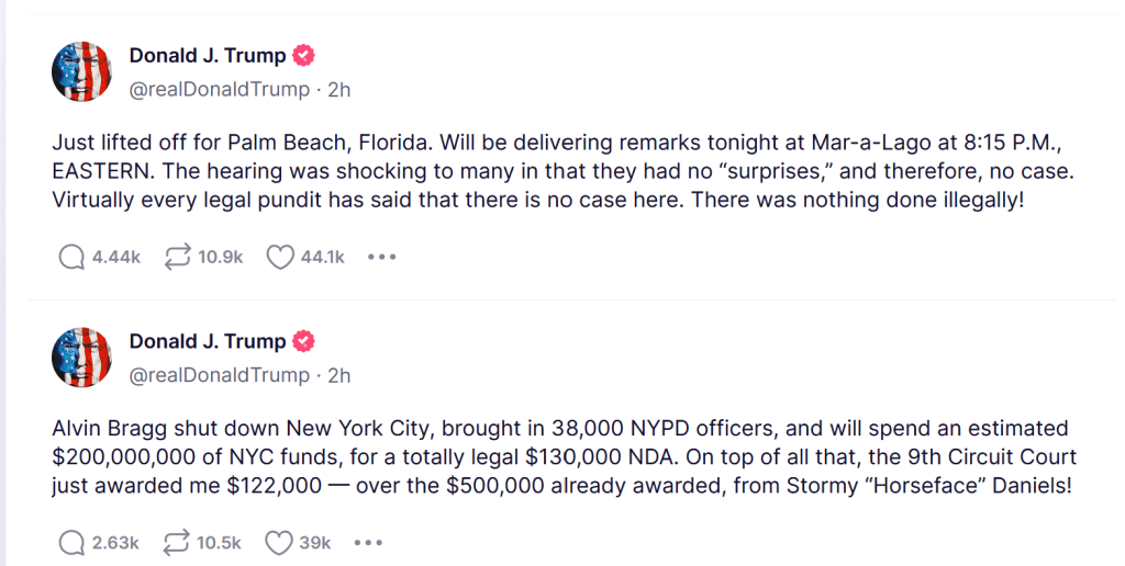 Trump Comments Post-Arraignment