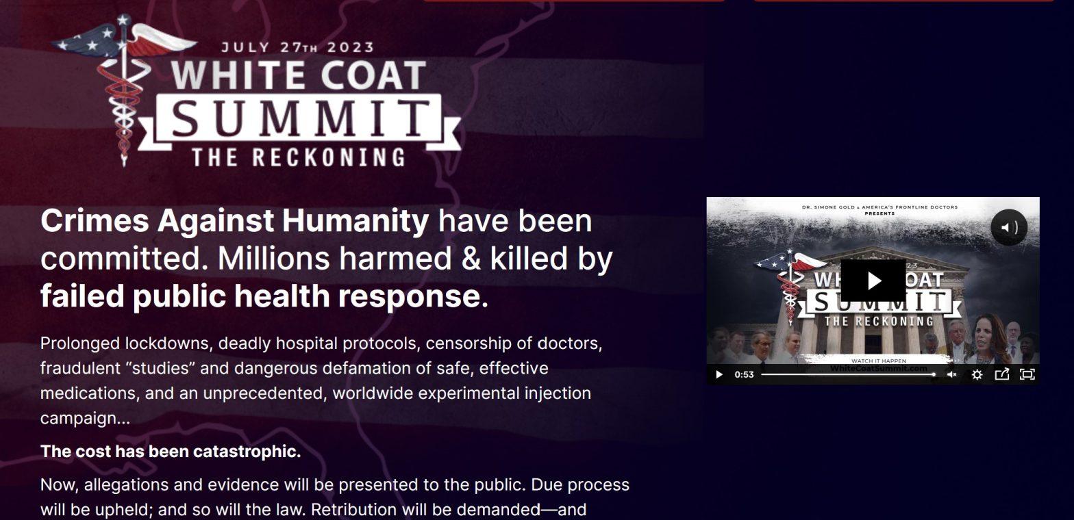 “White Coat Summit” to Reprise July 27
