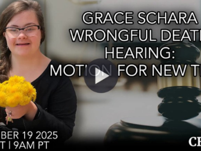 Motion for New Trial Hearing in Schara Wrongful Death Case
