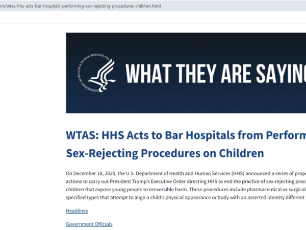 Why HHS Is Right on Pre‑Pubertal Puberty Blockers, Surgery, and Early Medical Transitioning