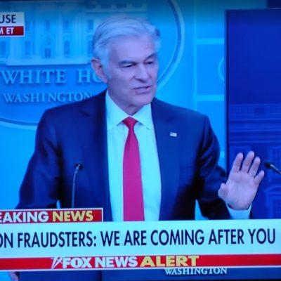 Dr. Oz Provides White House Press Briefing