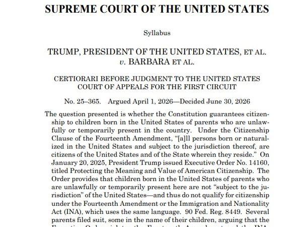 Birthright Citizenship, the 14th Amendment and the Inertia of Indifference