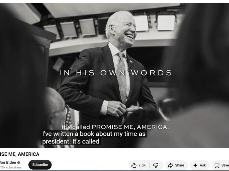 Rev Up the Autopen, Joe Biden Says He Has a Book Coming Out