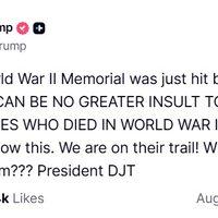 World War II Memorial Vandalized