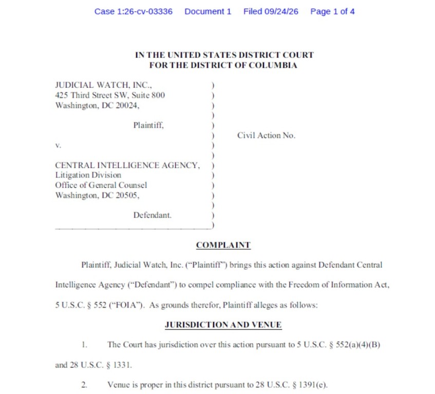 Judicial Watch Sues CIA Over Access to Fauci Communications and COVID-19 Origins Records