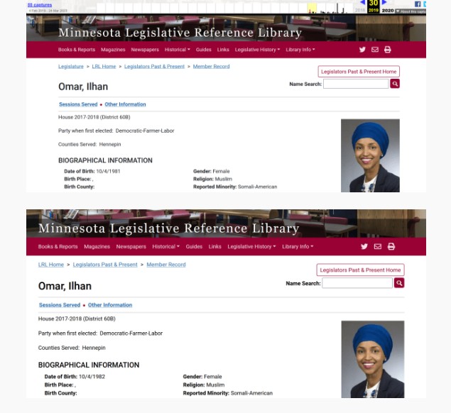 Reports: “Birthdate,” “Derivative Citizenship” Focal Points of Omar Investigations